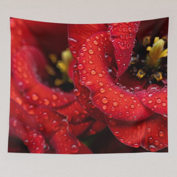 Item preview, Bold Red Lisianthus (Eustoma) Flowers – Striking Botanical Art Print designed and sold by ArtiQreate.