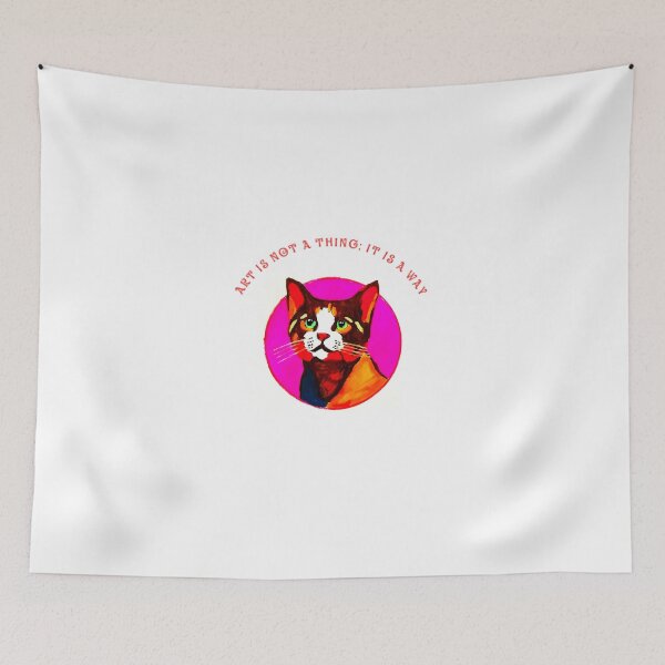 Item preview, Art is a way Cat white  designed and sold by SJHorsfall.