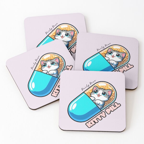 Item preview, Daily Dose of Kitty Pill designed and sold by ProteinBuddies.