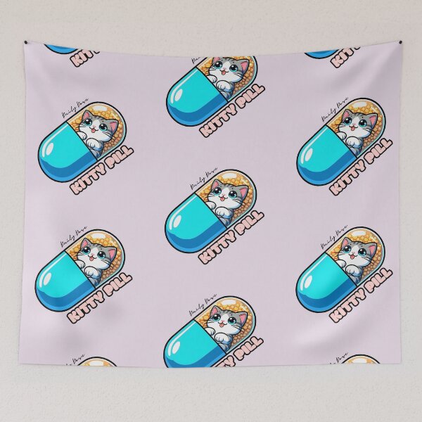 Item preview, Daily Dose of Kitty Pill designed and sold by ProteinBuddies.