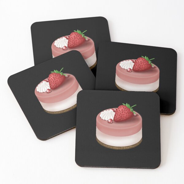 Item preview, Pink cake with cream and strawberries designed and sold by katecheerycake.