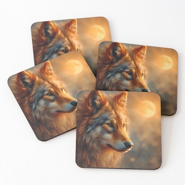 Item preview, Wolves Gaze Over Golden Skies designed and sold by tobyheward.