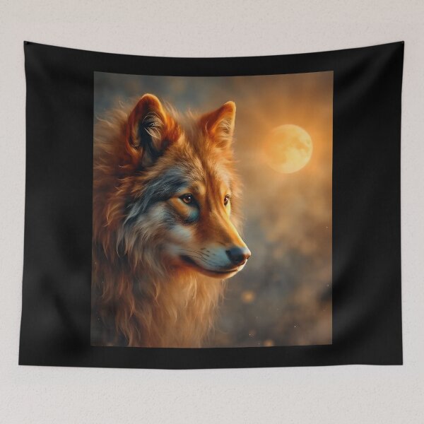 Item preview, Wolves Gaze Over Golden Skies designed and sold by tobyheward.