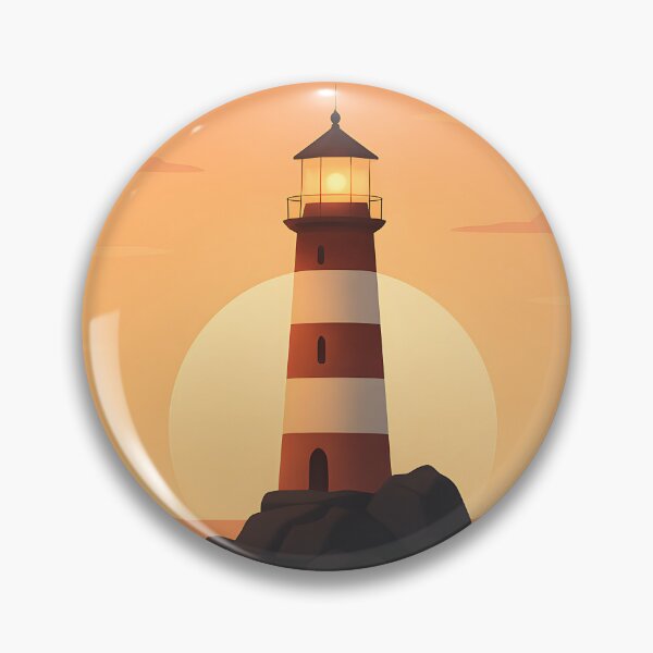 Item preview, Sunset Lighthouse Poster – Tranquil Coastal Wall Art for Beach Lovers & Nautical Decor designed and sold by AbstractAuraArt.