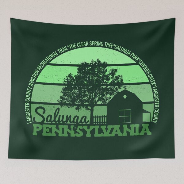 Item preview, Salunga Pennsylvania Sunset Retro Vintage Local Pride Logo designed and sold by CRHPOD20.