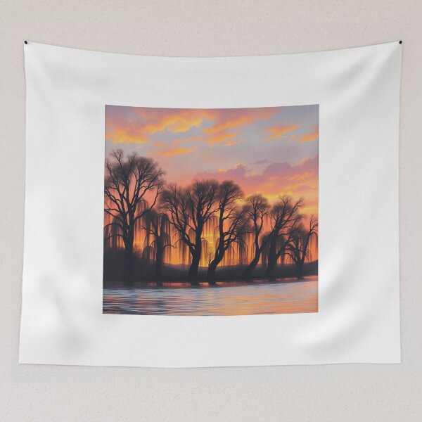 Item preview, serene landscape at sunset designed and sold by melissabeta.