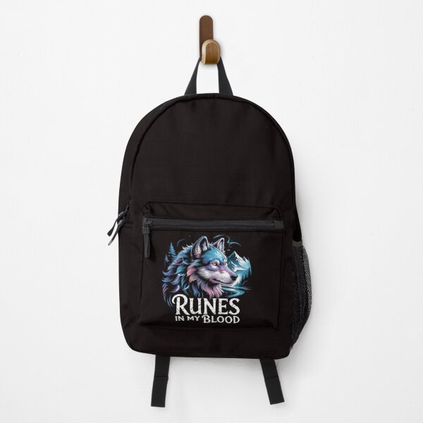 Item preview, Runes in My Blood Mystical Runic Wolf Profile Illustration designed and sold by Slavicsoul.