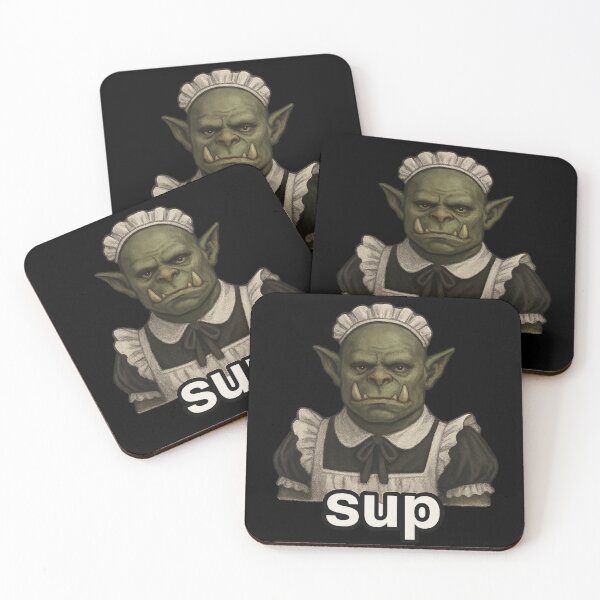 Item preview, Sup - Orc Maid Meme Design / Funny Shirt & Sticker designed and sold by GooberCore.