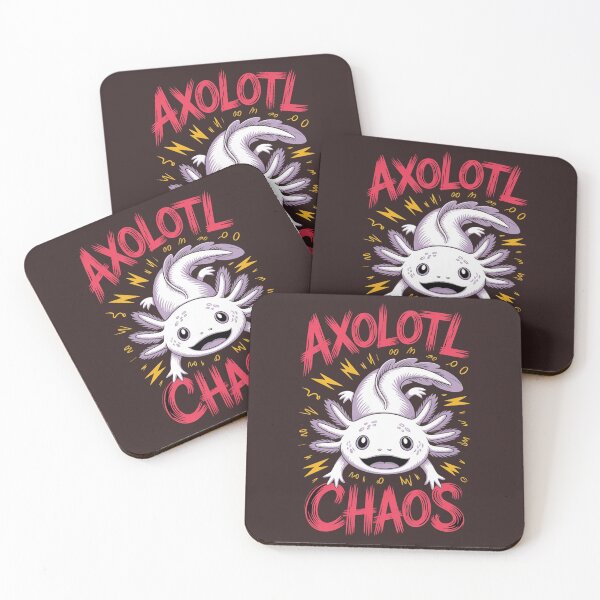 Item preview, Axolotl Chaos - Cute Aquatic Creature - Unique Animal Design - Funny Art designed and sold by Moad Fahim.