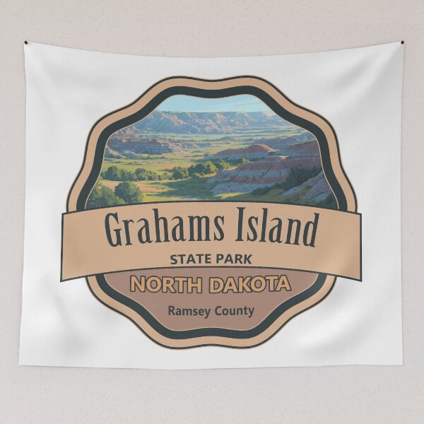 Item preview, Grahams Island State Park, Ramsey County, North Dakota designed and sold by Wanderful-roads.