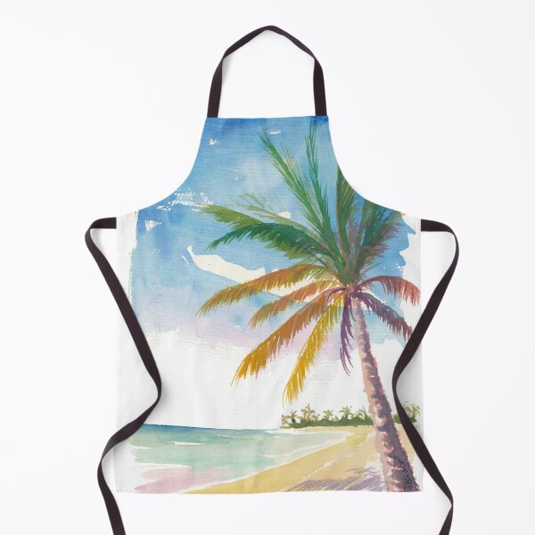 Item preview, Provo Bahamas Beach with Swaying Palm Trees designed and sold by artshop77.