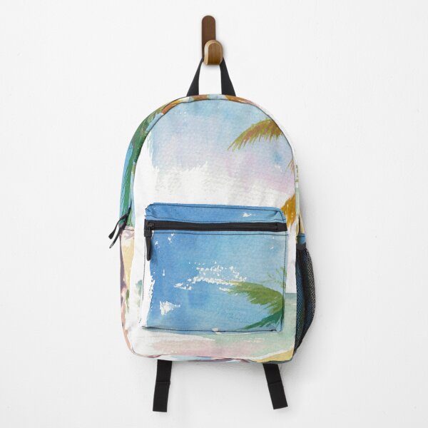 Item preview, Provo Bahamas Beach with Swaying Palm Trees designed and sold by artshop77.
