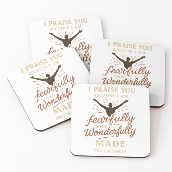 Item preview, Psalm 139:14 – Fearfully and Wonderfully Made Bible Verse designed and sold by SimplySelim.