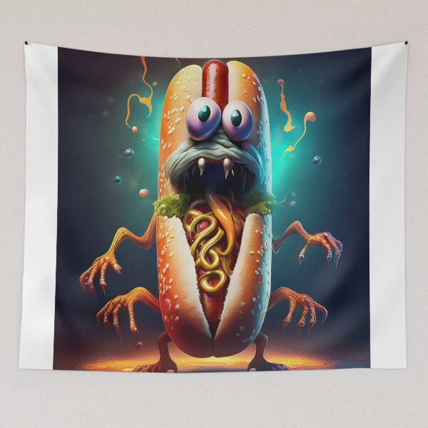 Item preview, Creepy Hotdog designed and sold by MontartRoma.