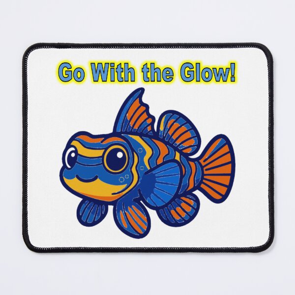 Item preview, Go With the Glow – Cute Mandarinfish Pun Design designed and sold by Gulfshoreco.