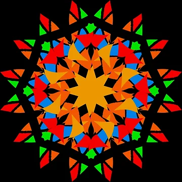 Artwork thumbnail, Multicolored mandala by Meo Design