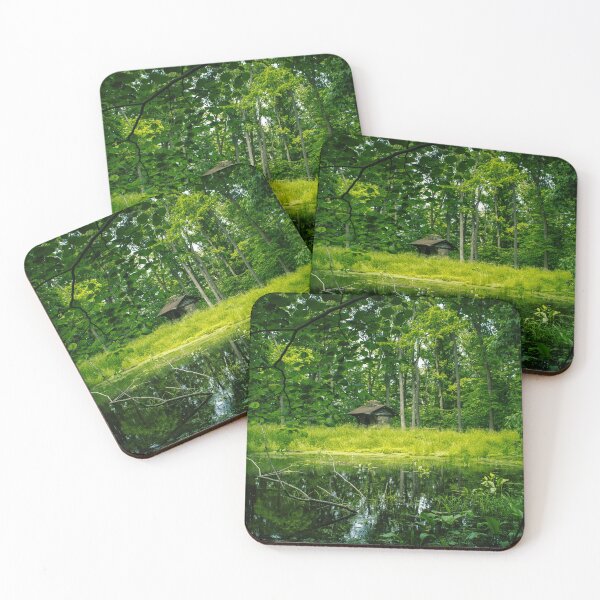 Item preview, Peaceful pond cabin designed and sold by RiverRatSkippy.