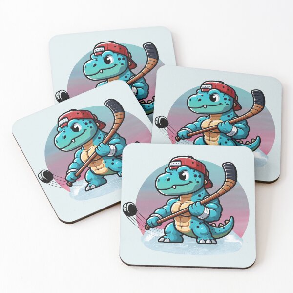 Item preview, Ice Hockey Dinosaur designed and sold by ProteinBuddies.