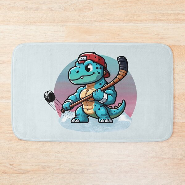 Item preview, Ice Hockey Dinosaur designed and sold by ProteinBuddies.