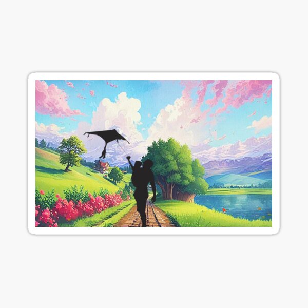Father and Child Sticker