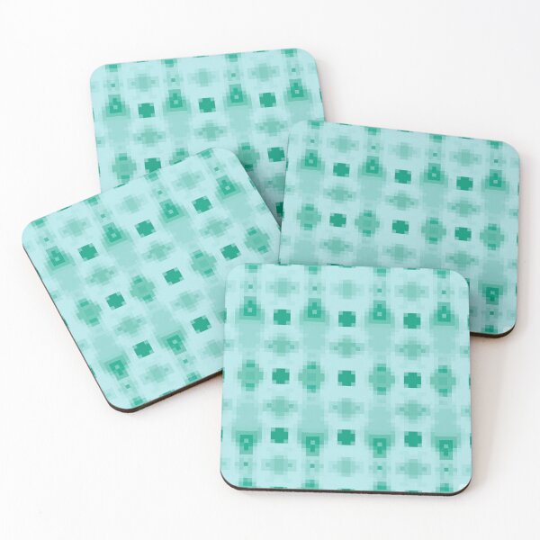 Item preview, Soft Teal Pixelated Abstract Seamless Pattern designed and sold by MySignatureItems.