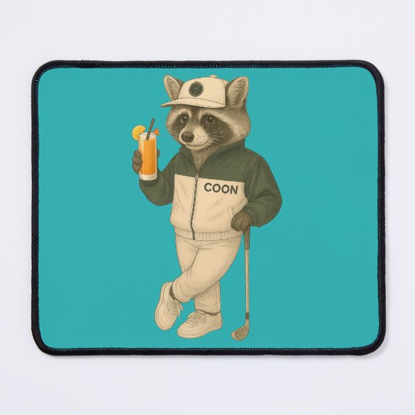 Item preview, Funny Golfing Animals - Coon designed and sold by VISIONARTIST.