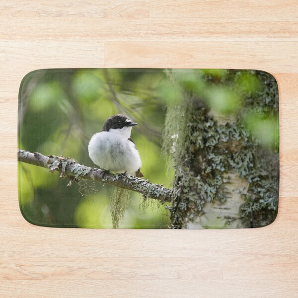 Item preview, Light greens of early summer. European pied flycatcher designed and sold by Jouko Lehto Photography.