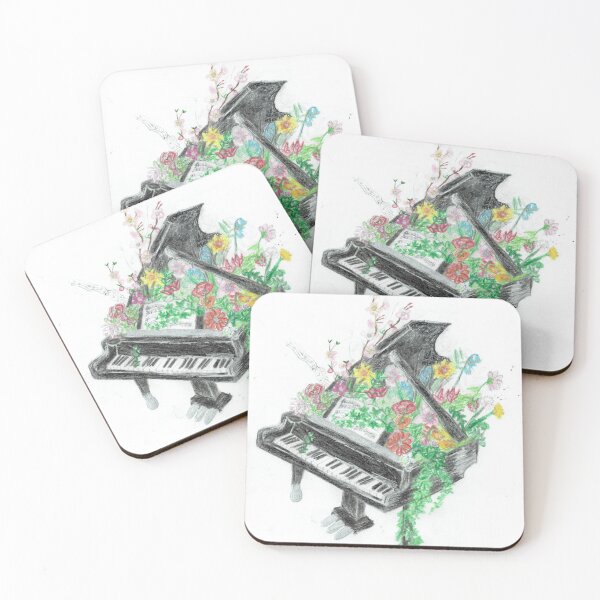 Item preview, Music begins to blossom on the piano designed and sold by kajpselsart.