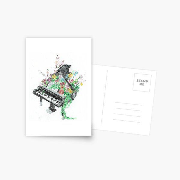Item preview, Music begins to blossom on the piano designed and sold by kajpselsart.