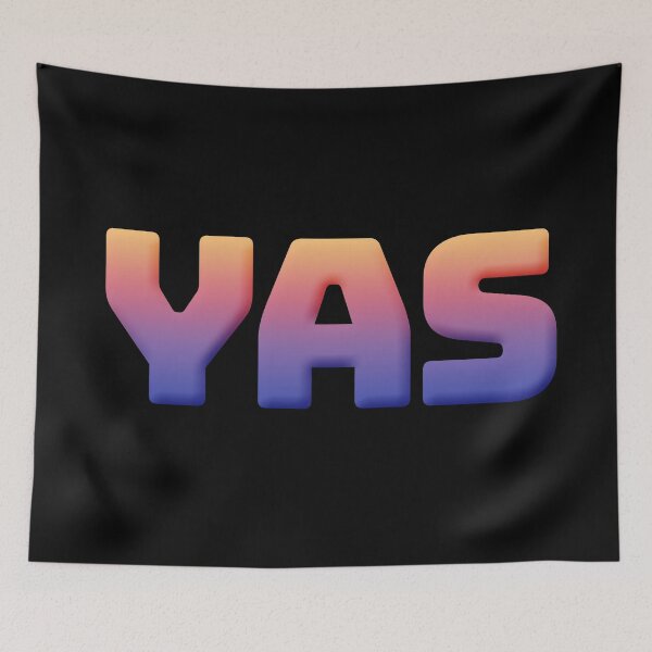 Item preview, YAS in Big Bold Minimal in Sunset designed and sold by Memes N Lore .