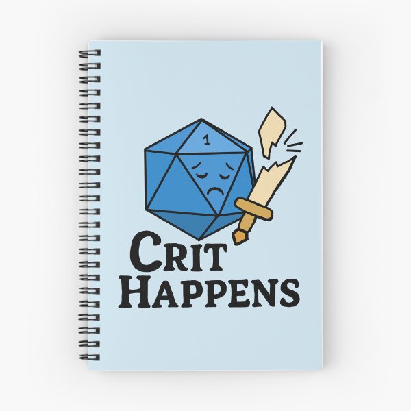 Item preview, Crit Happens - funny DnD sticker designed and sold by paintyfiction.