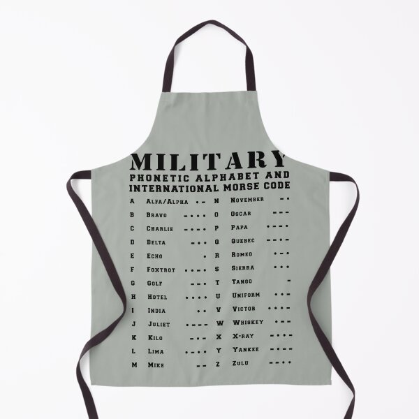 Item preview, Military Phonetic Alphabet Morse Code Chart Tactical Radio designed and sold by MilitaryMart.