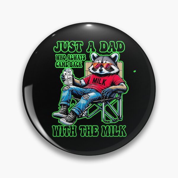 Item preview, Just A Dad Who Always Came Back With The Milk Raccoon  designed and sold by WoodburyLake.
