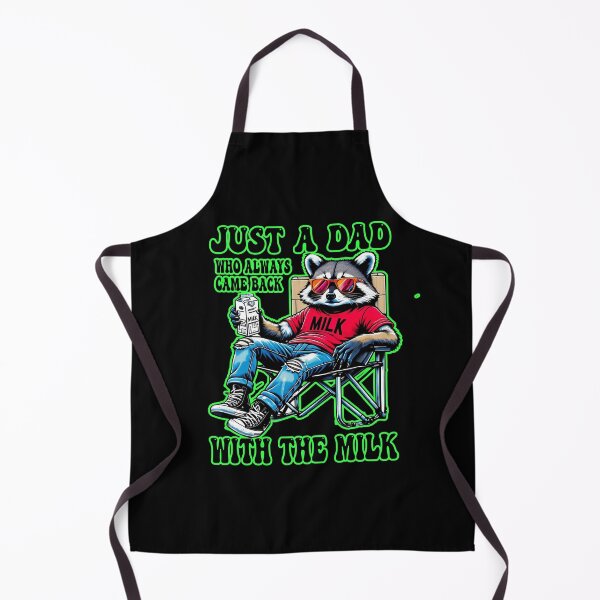 Item preview, Just A Dad Who Always Came Back With The Milk Raccoon designed and sold by WoodburyLake.