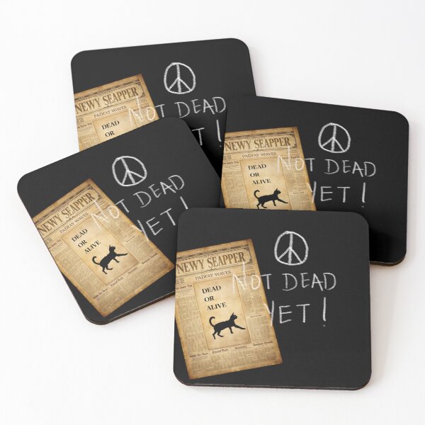 Item preview, Not Dead Yet – Black Cat Defiance Collage Print designed and sold by CreationbyNiki.