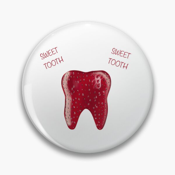 Item preview, Cute Strawberry Tooth Sticker designed and sold by 21wildewutz.