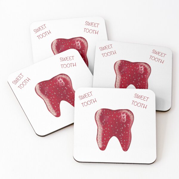 Item preview, Cute Strawberry Tooth Sticker designed and sold by 21wildewutz.