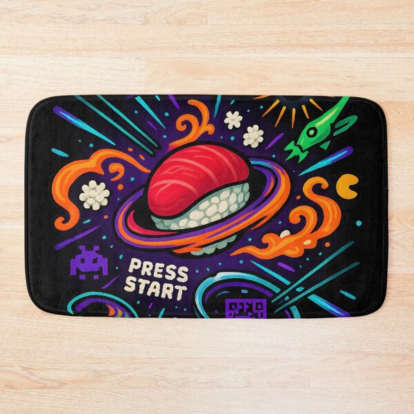 Artikelvorschau, Cosmic Sushi Press Start Adventure entworfen und verkauft von MysticArtisan.