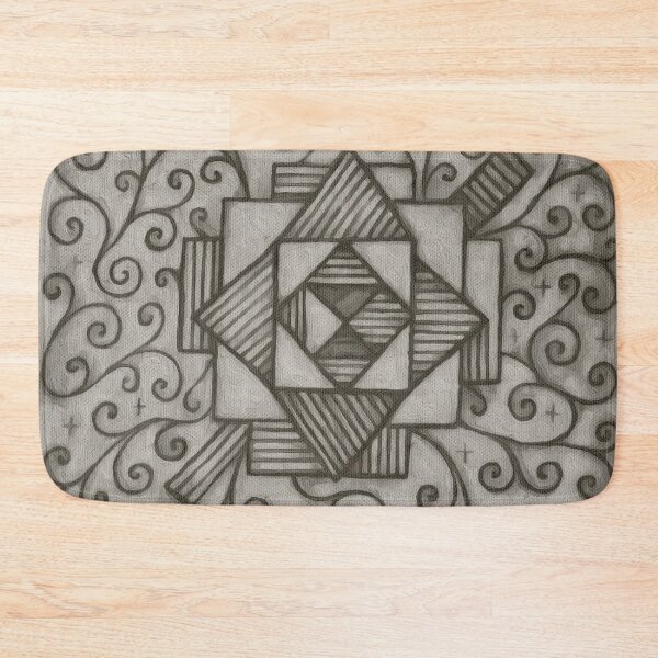 Item preview, Organic vs Geometric Etching v2 B&W designed and sold by BloomingbySJ.