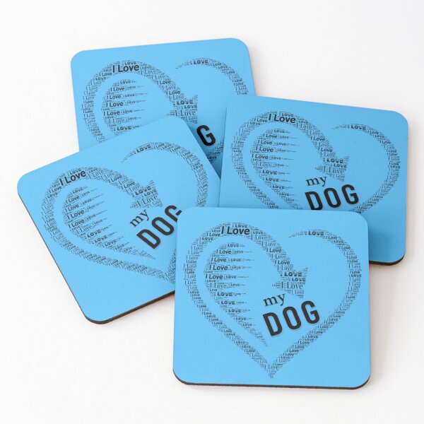 Item preview, Heart of Love – I Love My Dog Word Art designed and sold by Design_Your_Day.