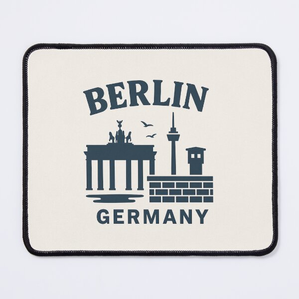 Item preview, Berlin Skyline T-Shirt – Retro city motif with Brandenburg Gate & TV Tower – Minimalist Germany design designed and sold by GabbyKI261.