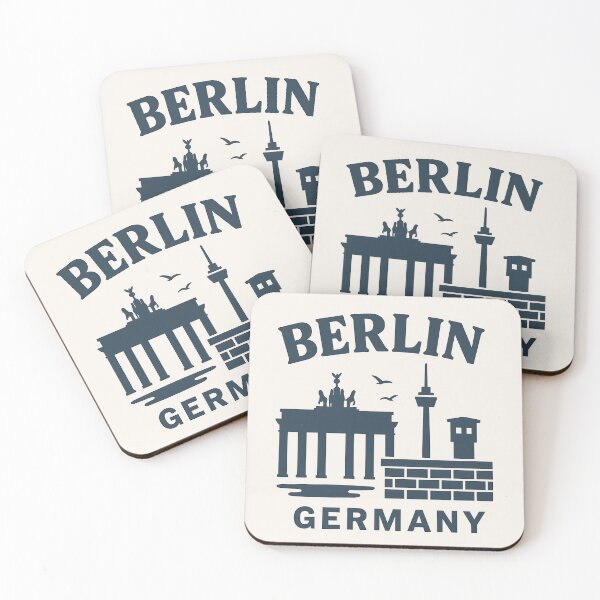 Item preview, Berlin Skyline T-Shirt – Retro city motif with Brandenburg Gate & TV Tower – Minimalist Germany design designed and sold by GabbyKI261.
