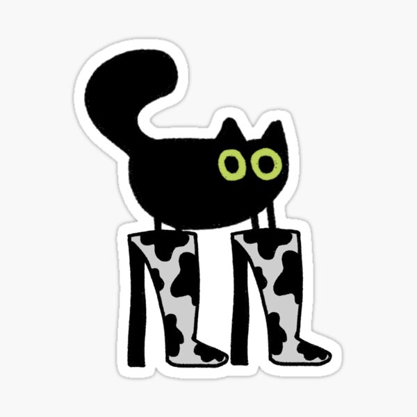 Item preview, Cat with cow boots designed and sold by HDK3000.