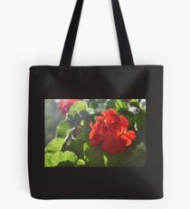 Red Flower Pattern Tote Bag