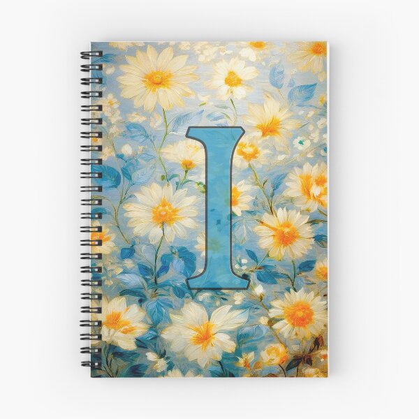 Item preview, Initial letter I Cute Daisies flowers designed and sold by CraftyCorner289.