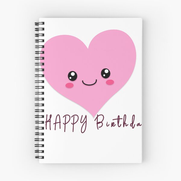 Item preview, Kawaii Heart Happy Birthday Design designed and sold by Newluck01.