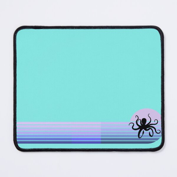 Item preview, Lispe Octopus Retro Vintage Ocean Sunset Stripes designed and sold by Lispe-Designs.