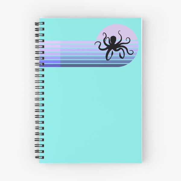 Item preview, Lispe Octopus Retro Vintage Ocean Sunset Stripes designed and sold by Lispe-Designs.