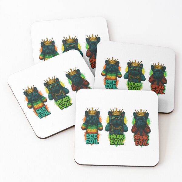 Item preview,  "French Bulldog Kings – See, Hear, Speak No Evil" designed and sold by WILLOWPRINCR.