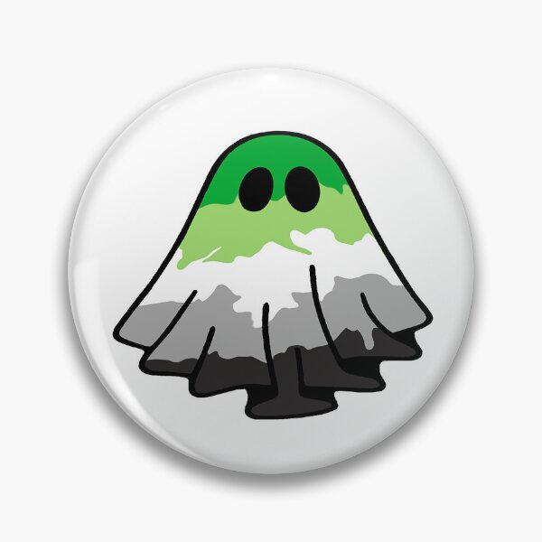 Item preview, Aromantic Flag Ghost designed and sold by Cait-Creates22.